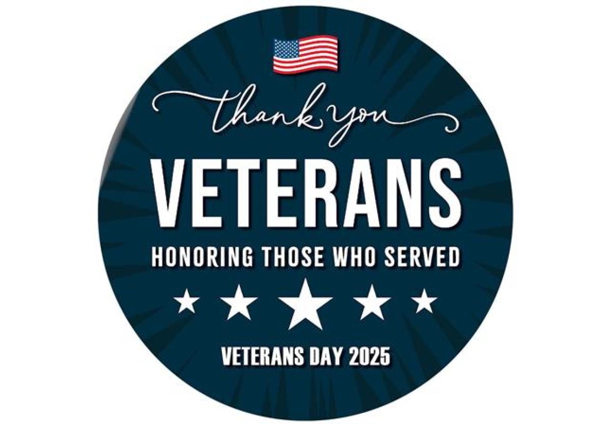 A 2025 seal thanking Veterans for their service